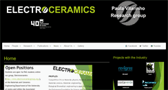 Desktop Screenshot of electroceramicsgroup.org