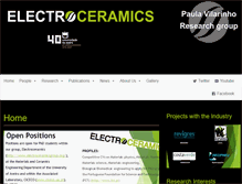 Tablet Screenshot of electroceramicsgroup.org